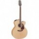 Takamine GJ72CENAT - Guitare électro-acoustique jumbo pan coupé natural table épicéa massif