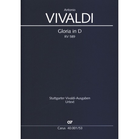 Antonio Vivaldi - Gloria in D RV 589 - Soli SSA, SATB, Ob, Tr, 2 Vl, Va, BC - Vocal Score