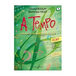 Chantal Boulay - A Tempo - Partie Ecrite - Volume 6 - Solfege - Recueil