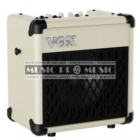 Vox MINI5-IV - Ampli combo pour guitare electrique 5w + Boite à rythmes Ivoire