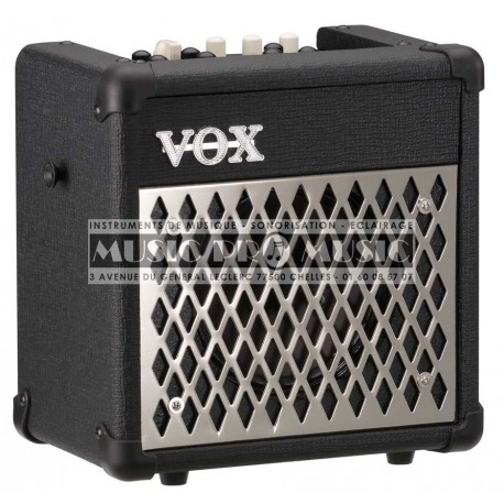 Vox MINI5 - Ampli combo pour guitare electrique 5w + Boite à rythmes Grille métal