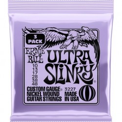 Ernie Ball 3227 - Packs de 3 jeux Ultra Slinky 10-48