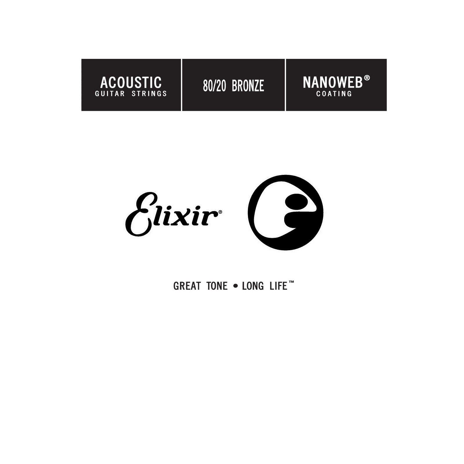 Elixir 13011 - Corde acier Nanoweb .11 pour guitare folk