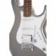 Cort G250SVM - Guitare électrique G250 type stratocaster argent métallisé