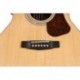 Cort L710FNS - Guitare electro-acoustique L710F forme OM table, fond et eclisses bois massif naturel satiné