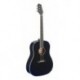 Stagg SA35 DS-BK - Guitare acoustique dreadnought Slope Shoulder vernis brillant noir