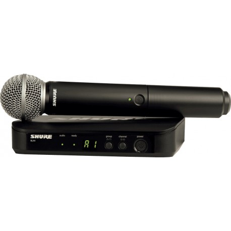 Shure BLX24E-SM58-H8E - Systeme complet sans fil UHF micro main SM58 Bande de fréquences H8E