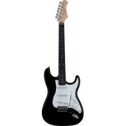 Eko S300BLK - Guitare électrique type stratocaster HSS noire