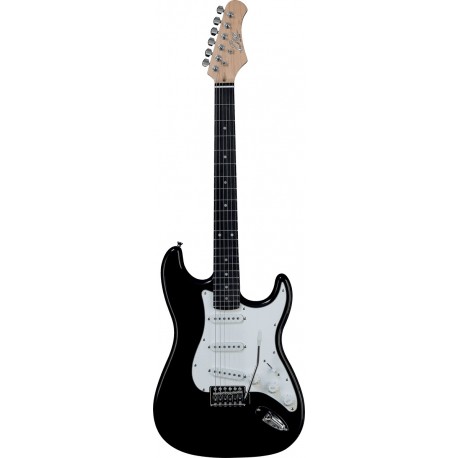 Eko S300BLK - Guitare électrique type stratocaster HSS noire