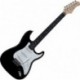 Eko S300BLK - Guitare électrique type stratocaster HSS noire