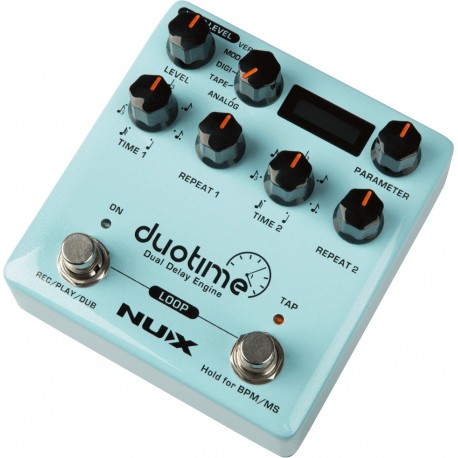 Nux DUOTIME - Pédale de delay double & fonction looper