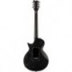 LTD EC1000ETBB-BLKS - Guitare électrique Deluxe type Les Paul, Black satin, EMG 81 et 60TW-R, chevalet Evertune