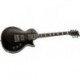 LTD EC1000ETBB-BLKS - Guitare électrique Deluxe type Les Paul, Black satin, EMG 81 et 60TW-R, chevalet Evertune