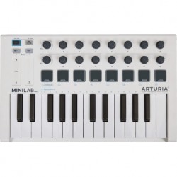 Arturia MINILABMK2 - Clavier maitre USB 25 mini touches modele blanc