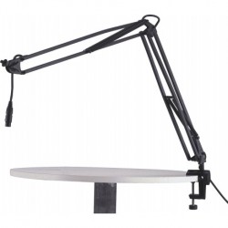 K&M 23850 - Perche de micro de table articulée type radio avec cable XLR 5m
