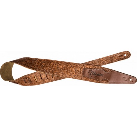 Takamine STRAP-BR - Courroie cuir marron pour guitare