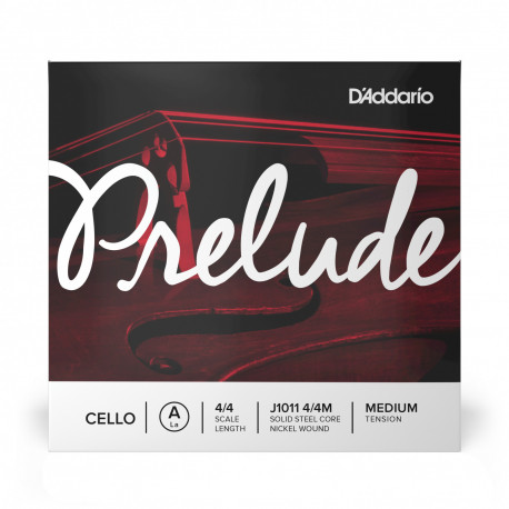 D'Addario J1011 4/4M - Corde seule (La) pour violoncelle Prelude manche 4/4 tension Medium