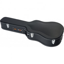 Tobago AD3 - Etui Armadillo Bois simili cuir noir pour guitare Dreadnought