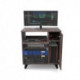Glorious Dj MODULAR SIDE RACK WALNUT - Meuble finition bois Walnut et rack 12U configurable pour materiel Studio et HiFi