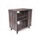 Glorious Dj MODULAR SIDE RACK WALNUT - Meuble finition bois Walnut et rack 12U configurable pour materiel Studio et HiFi