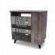 Glorious Dj MODULAR SIDE RACK WALNUT - Meuble finition bois Walnut et rack 12U configurable pour materiel Studio et HiFi