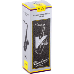 Vandoren SR6225 - 10 Anches V12 force 2,5 pour saxophone tenor