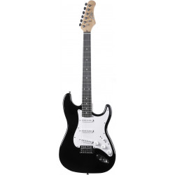 Eko ST100-BLK - Guitare électrique type stratocaster finition noire
