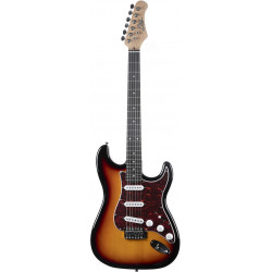 Eko ST100-SB - Guitare électrique type stratocaster finition sunburst
