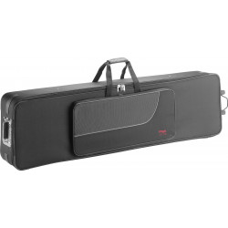 Stagg KTC-140D - Etui semi-rigide 150x40x20 pour clavier avec roulettes et poignée
