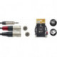 Stagg NYC2/MPS2XMR - Câble Y mini jack mâle stéréo vers 2x XLR mâle 2 m Série N