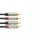Stagg NTC1CR - Câble bretelle 2x RCA mâle 2x RCA mâle 1 m Série N