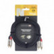 Stagg NTC1CR - Câble bretelle 2x RCA mâle 2x RCA mâle 1 m Série N
