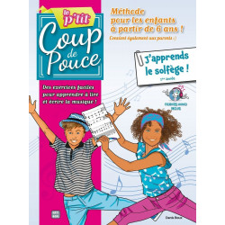 P'tit Coup de pouce débutant Solfège Spécialement conçue pour initier les enfants au solfège dès leur plus jeune âge. - Recueil