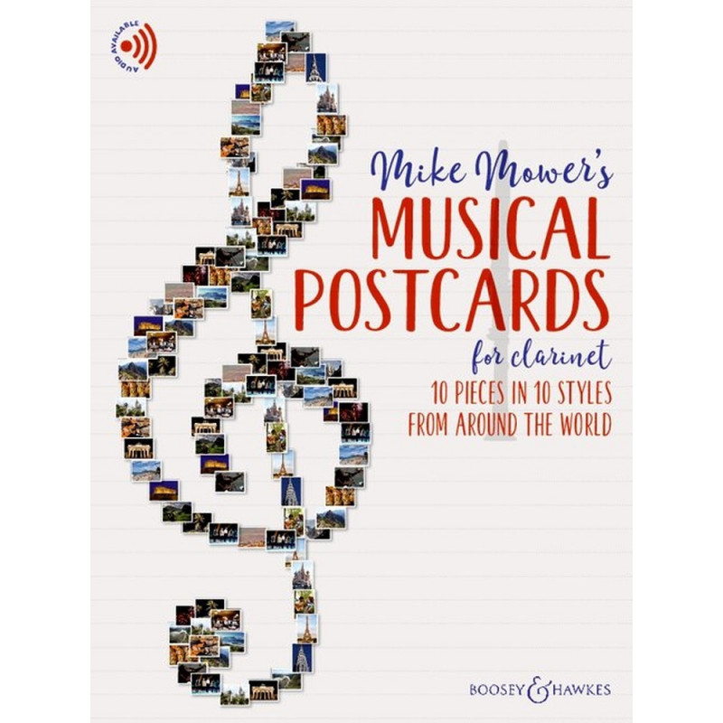 Mike Mower - Musical Postcards for Clarinet 10 pieces in 10 styles from around the world - Clarinette - Audio(s) en ligne