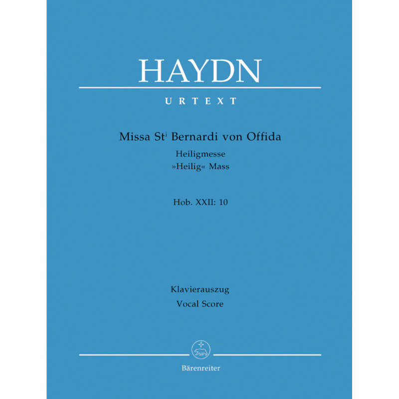 Franz Joseph Haydn - Missa Sancti Bernardi Von Offida - Vocal and Piano - Recueil