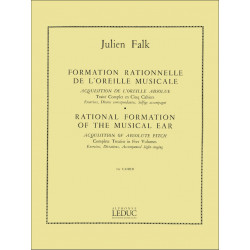 Falk - Formation Rationnelle De l'Oreille Musicale Vol. 1 Exrc.Dict.Elementaires - Recueil