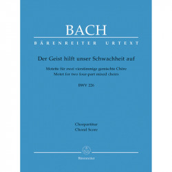 Johann Sebastian Bach - Der Geist hilft unser Schwachheit auf BWV 226 - Chant - Conducteur