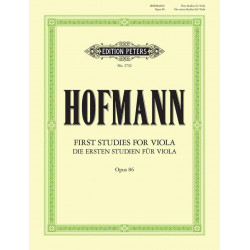 Hofmann - Ersten Studien Op.86 - Viola - Recueil