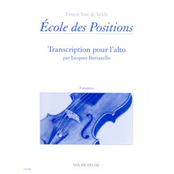 Ernest van de Velde/Jacques Borsarello - Ecole des positions 3ème - Viola - Recueil