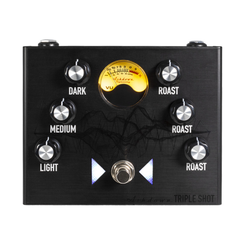Ashdown TRIPLE-SHOT-VU - Pédale distorsion à 3 bandes pour basse
