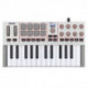 Akai Professional MPKMINI4-W - Clavier maitre USB 25 mini notes 8 pads 8 controleurs blanc