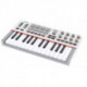 Akai Professional MPKMINI4-W - Clavier maitre USB 25 mini notes 8 pads 8 controleurs blanc