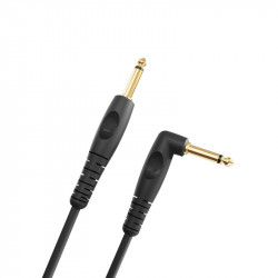 D'Addario Planet Waves GRA-10 - Cable instrument jack coudé Custom noir 3m