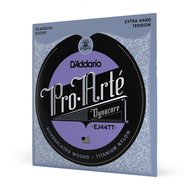 D'Addario EJ44TT - Jeu de cordes Pro Arte Dynacore Titanium Tension Extra Forte pour guitare classique
