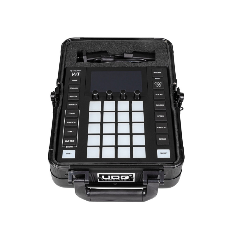 Udg U 93019 BL - Flight case noir pour contrôleur lumière Wolfmix W1