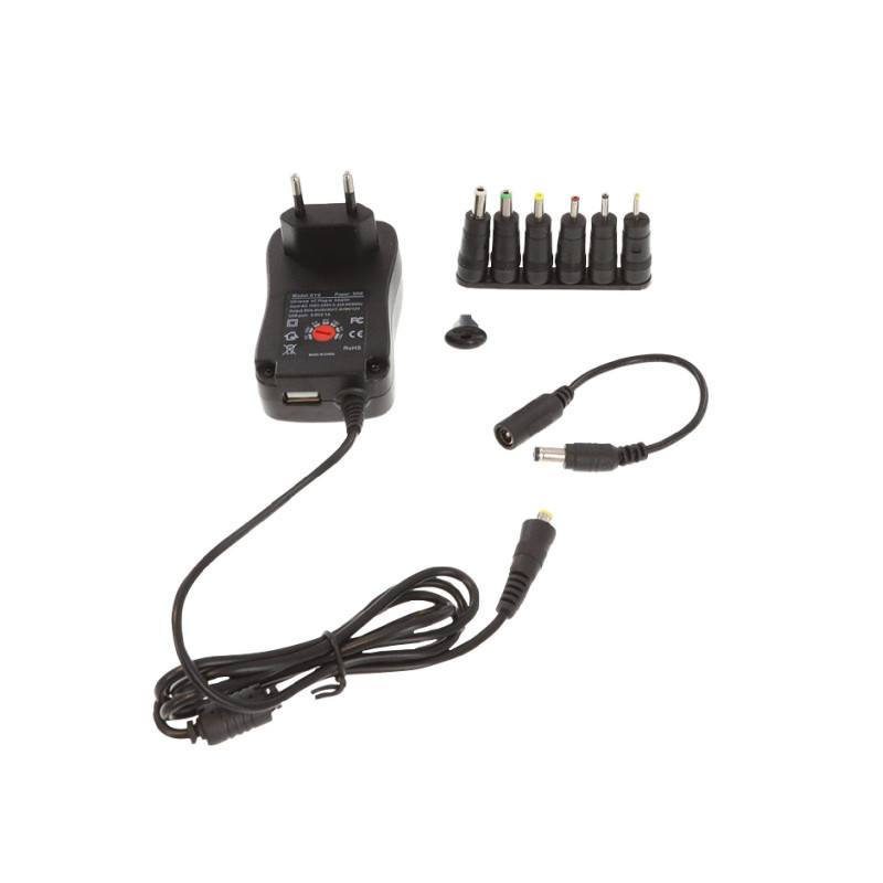 Power Acoustics ALIM UNIVERSEL V2 - Adaptateur secteur universel 2.1A et USB