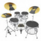 Evans SOSETFSN - Jeu complet de Sourdines SoundOff fûts et cymbales pour Batterie Fusion 20"