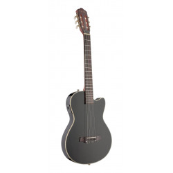 Angel Lopez EC3000CBK - Guitare electro classique cutaway Noire Epicéa massif