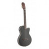 Angel Lopez EC3000CBK - Guitare electro classique cutaway Noire Epicéa massif