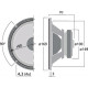 Monacor SP-167E - Haut-parleur Bas Medium 35w rms 4ohms dd17cm
